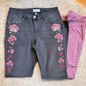 Skinny Jeans Fashion Bundle 2 pair Falls Creek, Maurices